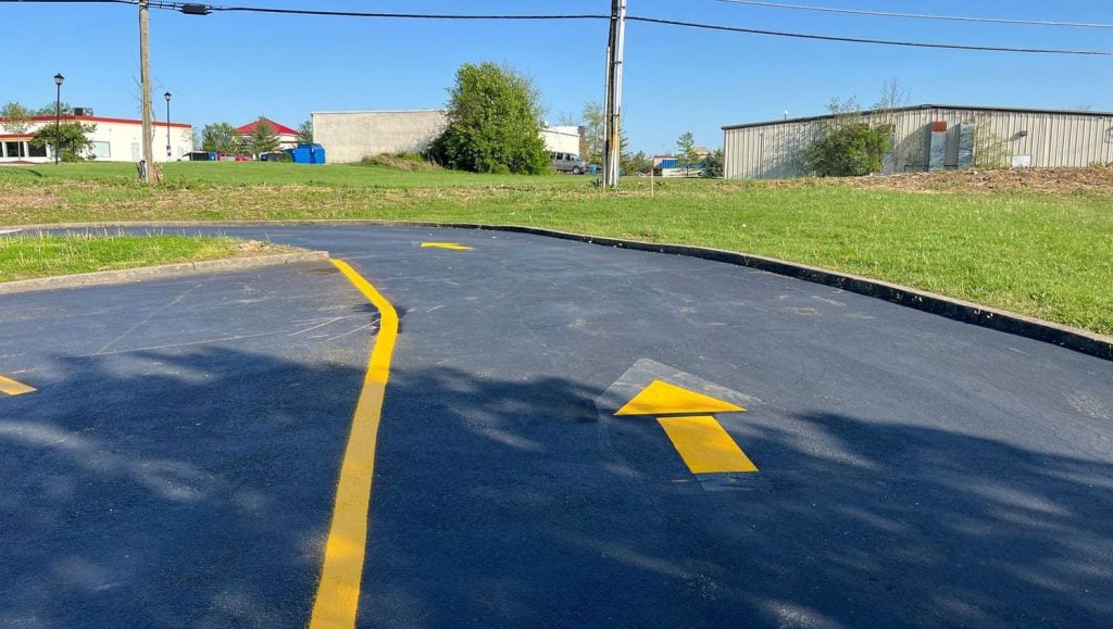 parking lot painting in La Grange, KY