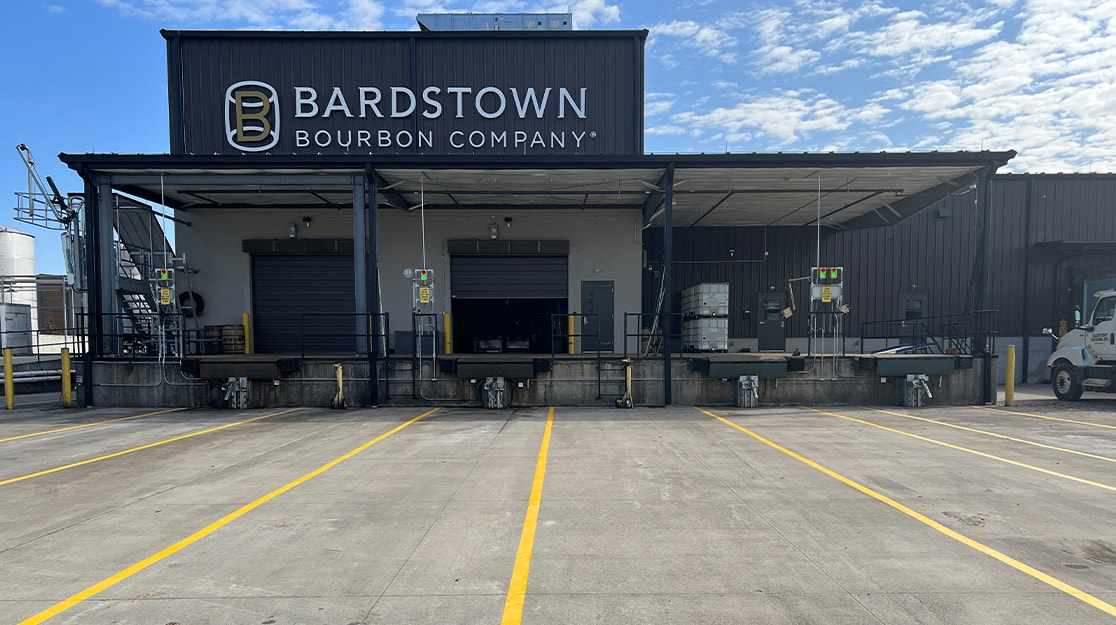 Line Striping for Bardstown Bourbon Company in Bardstown, KY