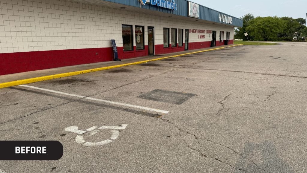 ada compliance parking spots faded