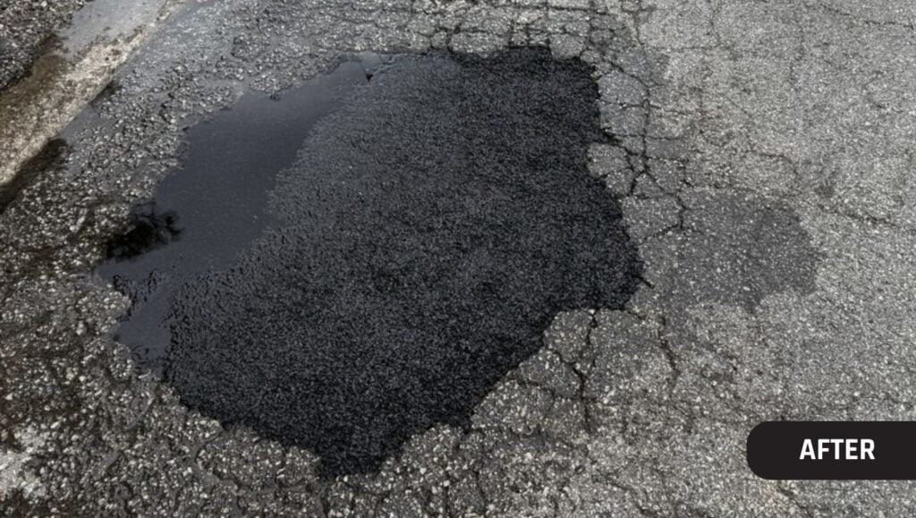 After Pothole Repair in Rolling Hills, KY