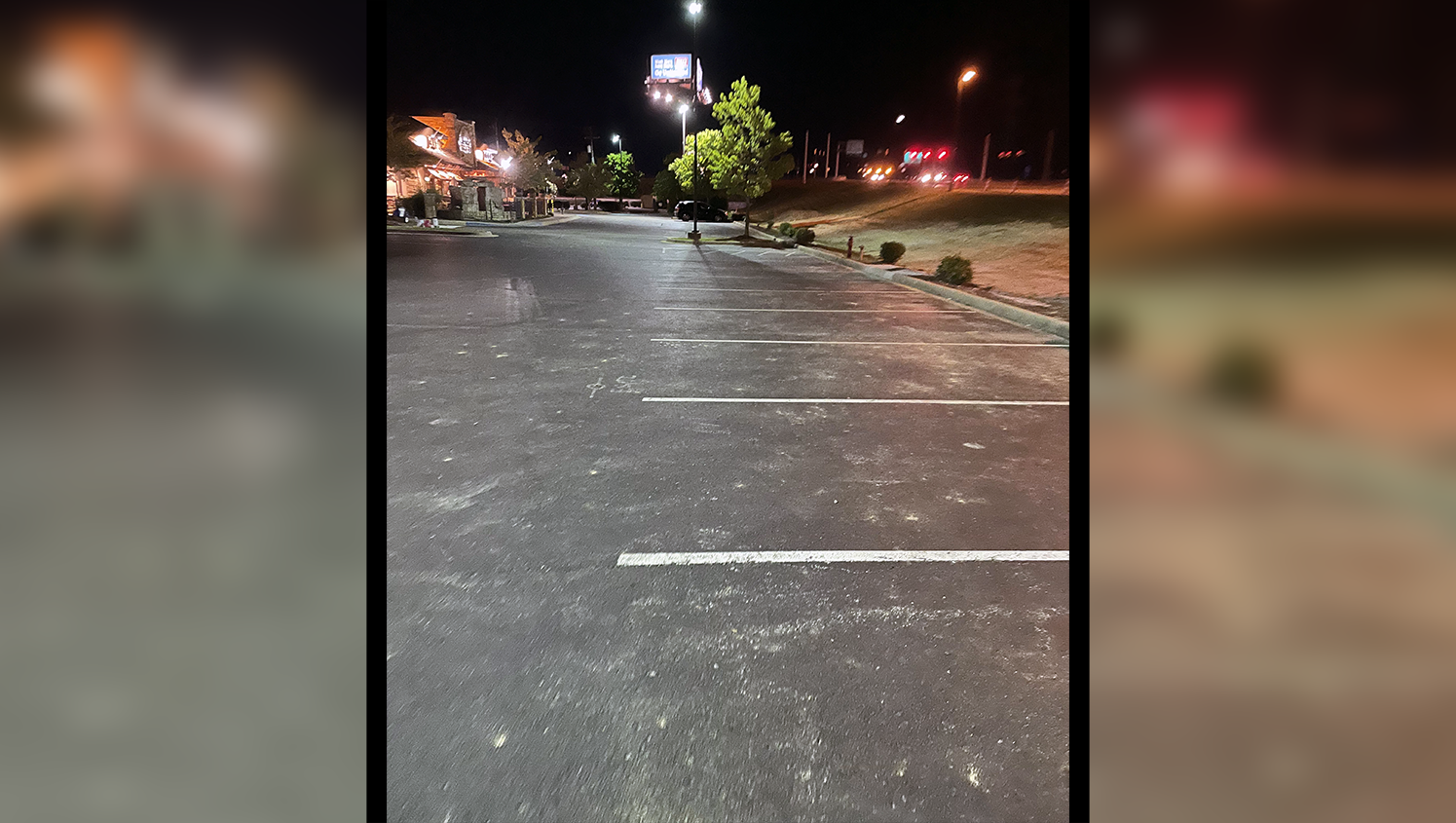 new parking lot stalls for cheddars scratch kitchen