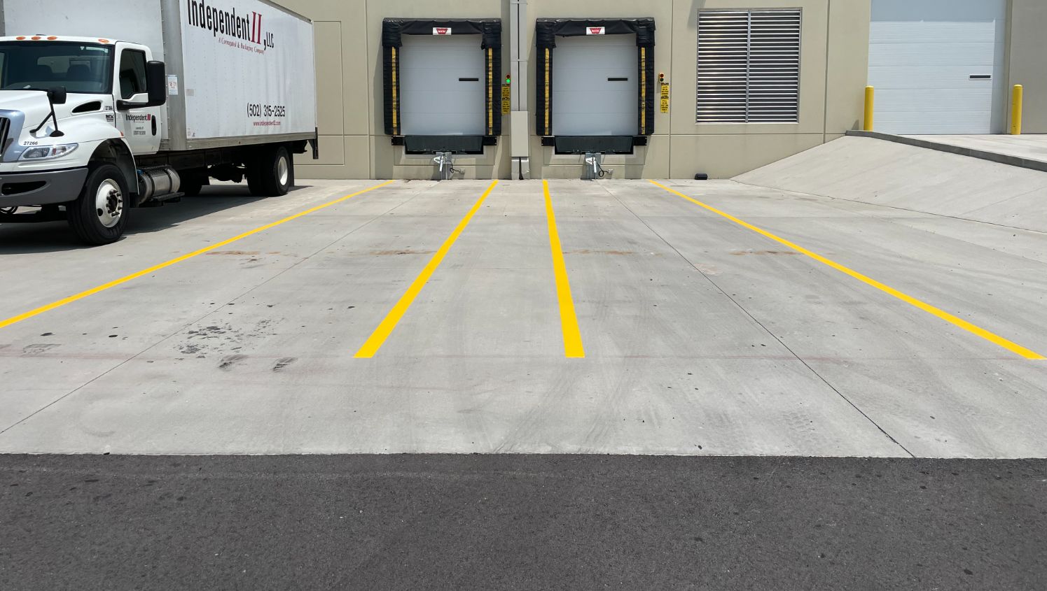 new loading dock markings