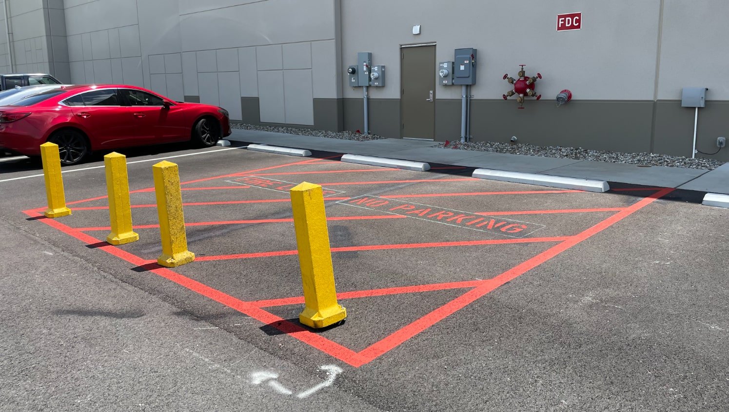 Ground Effects Fire Lane Striping Project GFORCE™