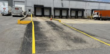 Image of Truck Bay Striping for Frito Lay in Louisville, KY
