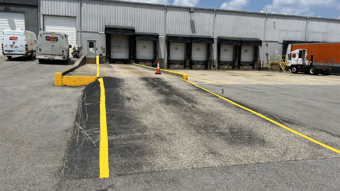 Truck Bay Striping for Frito Lay in Louisville, KY image