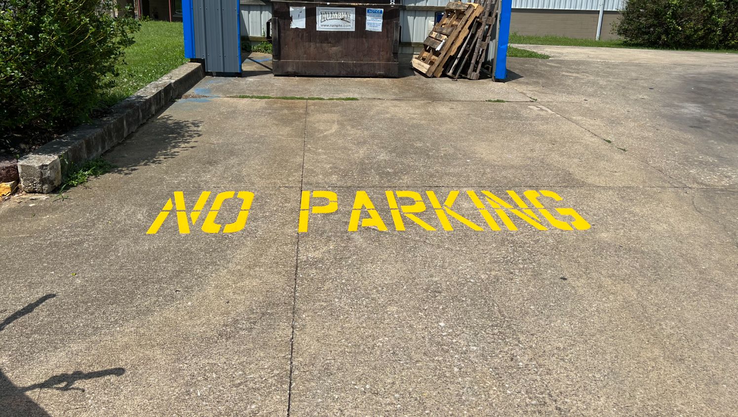 no parking striping for auto wash in elizabethtown, ky