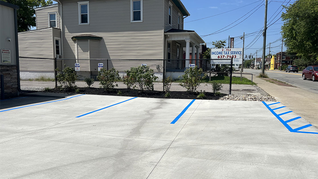 Line Striping for Realm Construction in Louisville, KY image