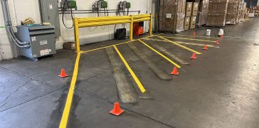 Image of Line Striping for Electrolux Warehouse in Louisville, KY