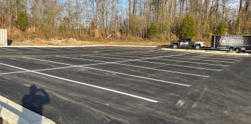 Image of Line Striping for Gilpin Construction Company in Middlesboro, KY