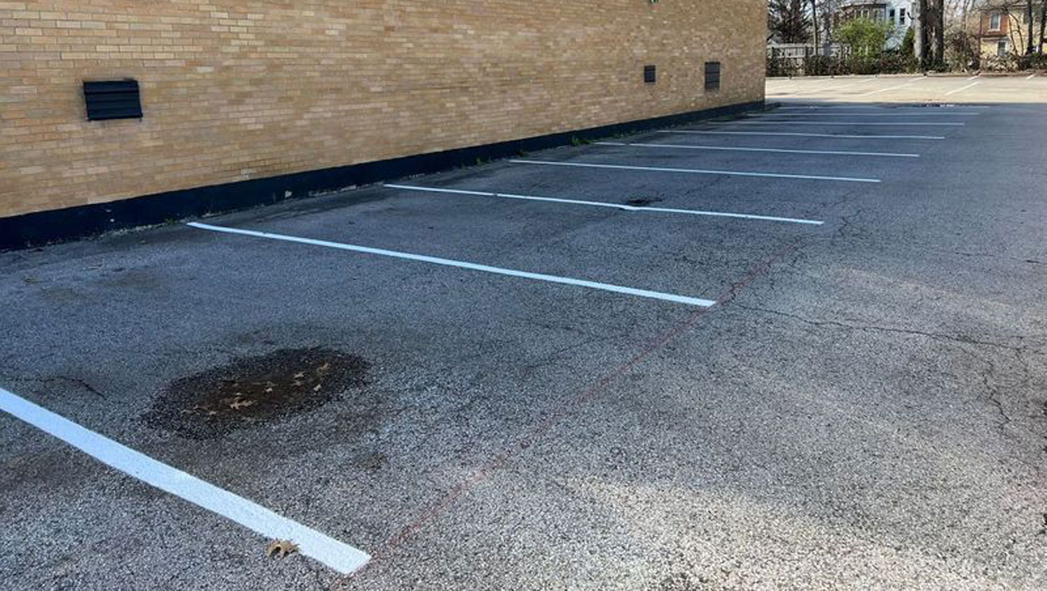 parking lot painting in Lexington, KY