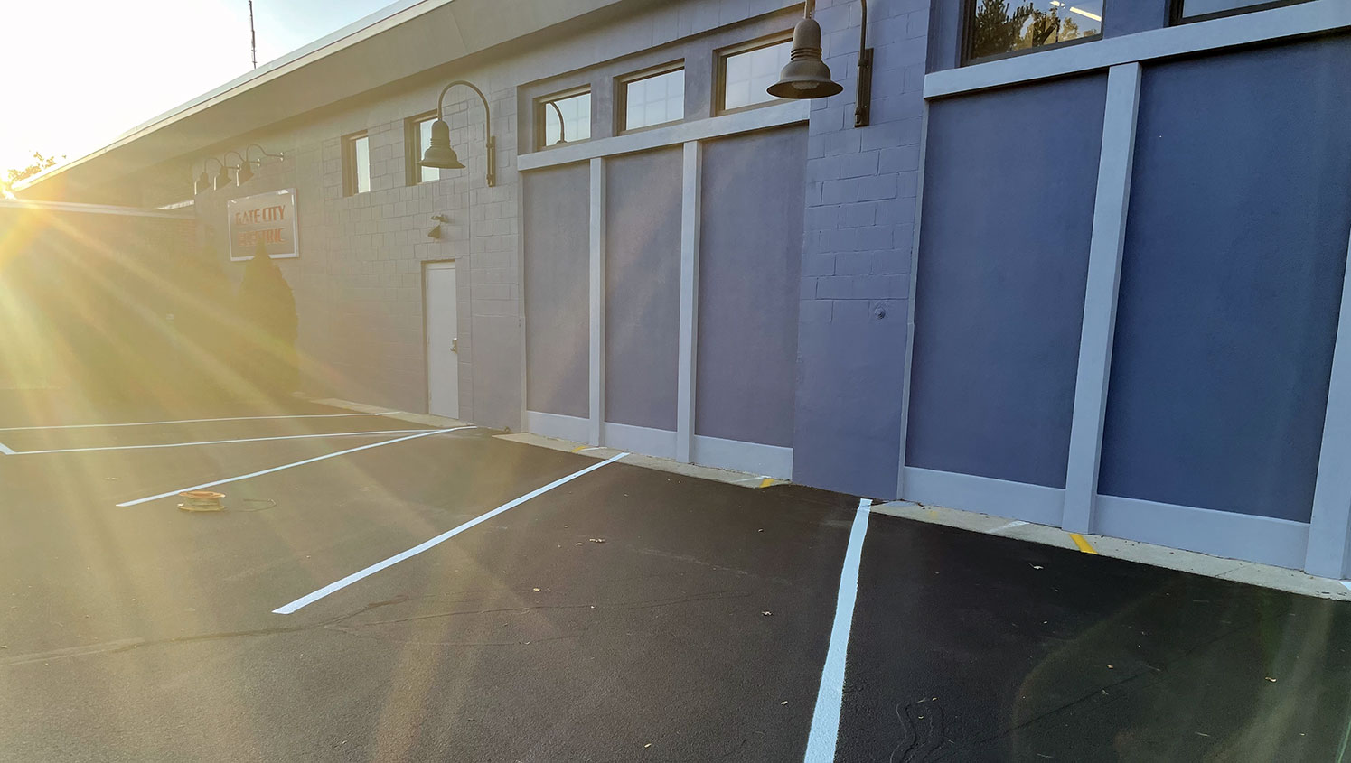 Parking Lot Striping Project for Gate City Electric GFORCE™ Manchester