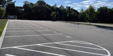 Image of Parking Lot Striping for Newmarket High School