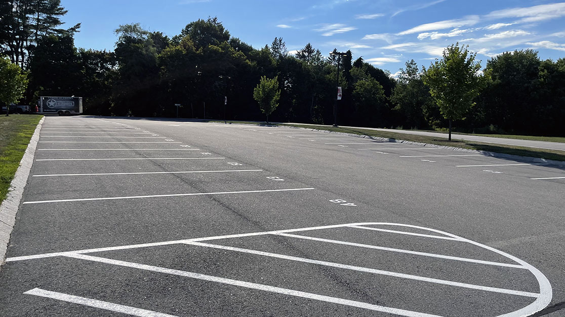 Parking Lot Striping for Newmarket High School image