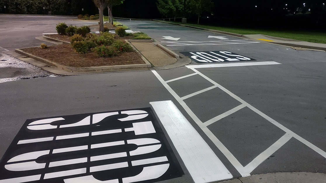 Line Striping for Publix Grocery Store image