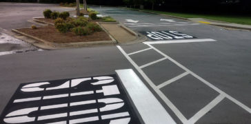 Image of Line Striping for Publix Grocery Store