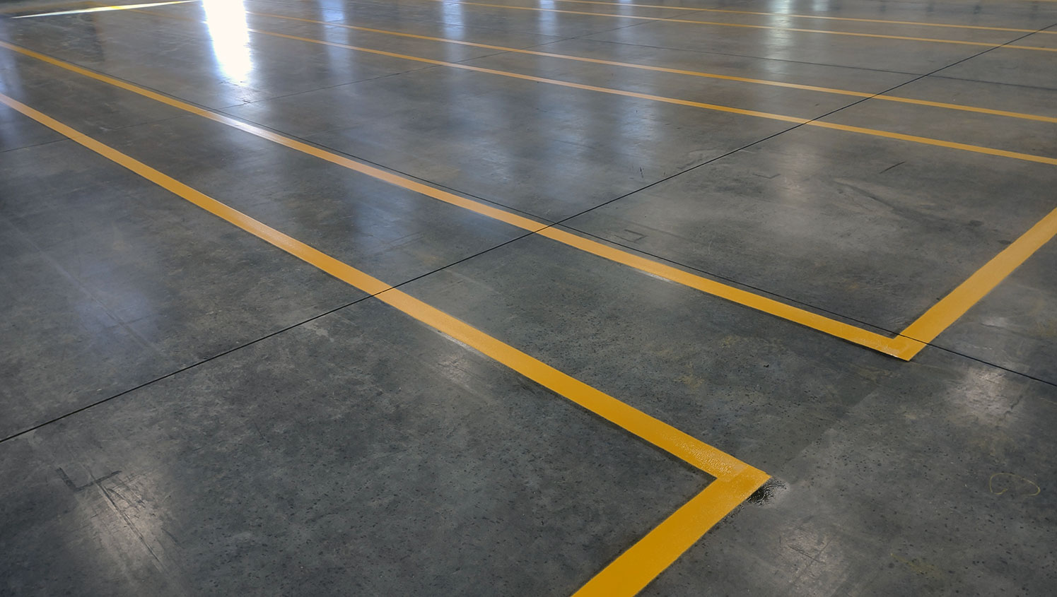 new warehouse floor markings