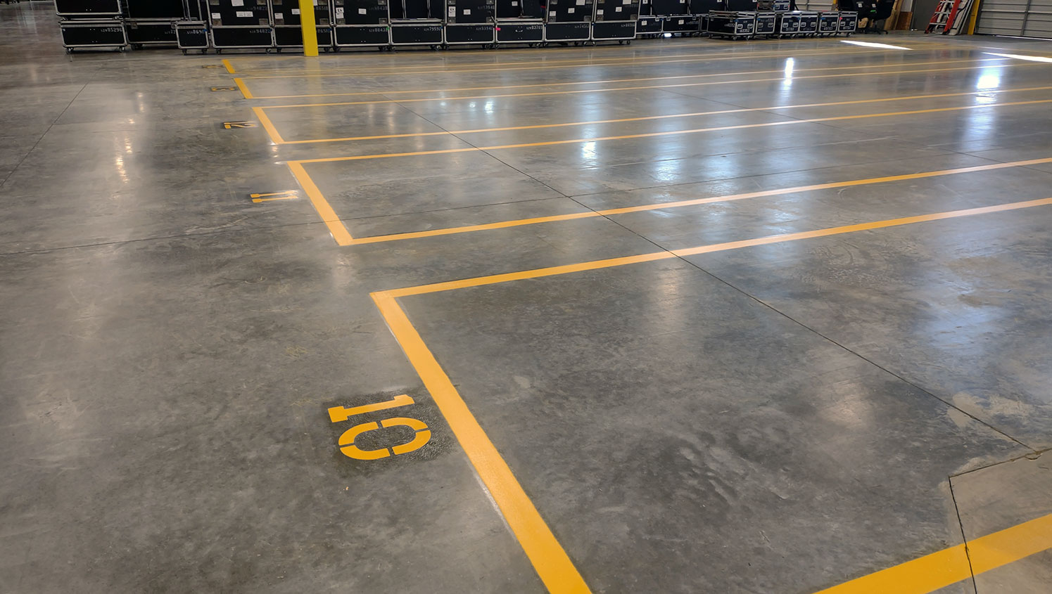 new warehouse marking for lighting company