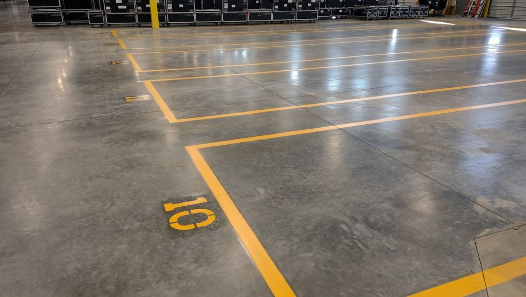 lighting company warehouse markings