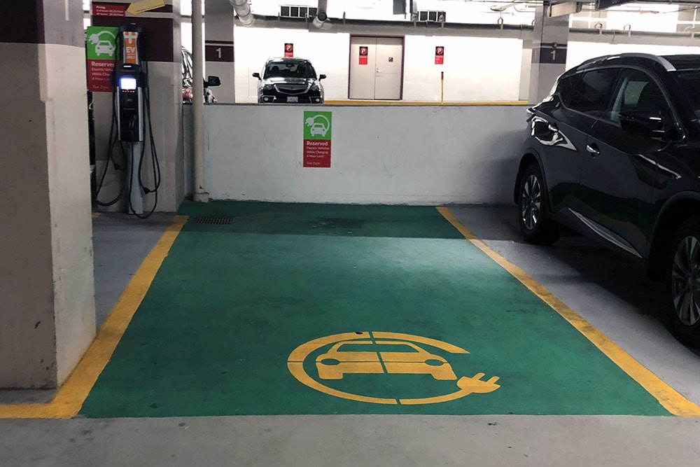 Boston University EV Charging Space Striping GFORCE™ New Hampshire