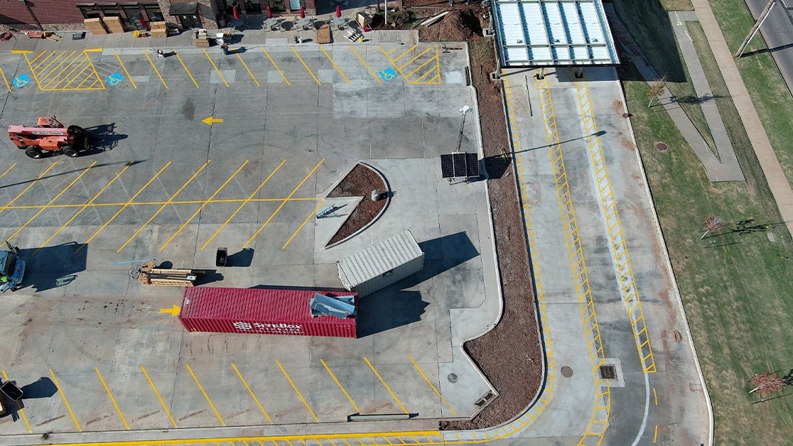 Line Striping for Chick-fil-A in Moore, OK