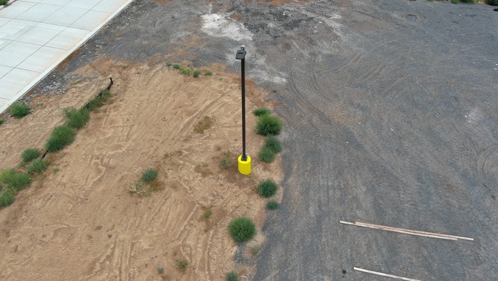 aerial view of Cobblestone Hotel parking lot