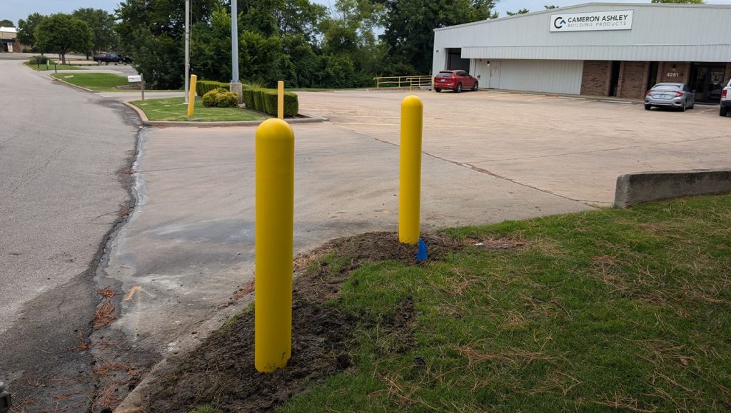 installation of bollard covers