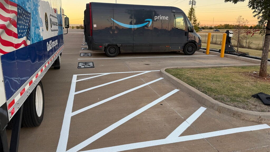 line striping for amazon in oklahoma city ok image 1