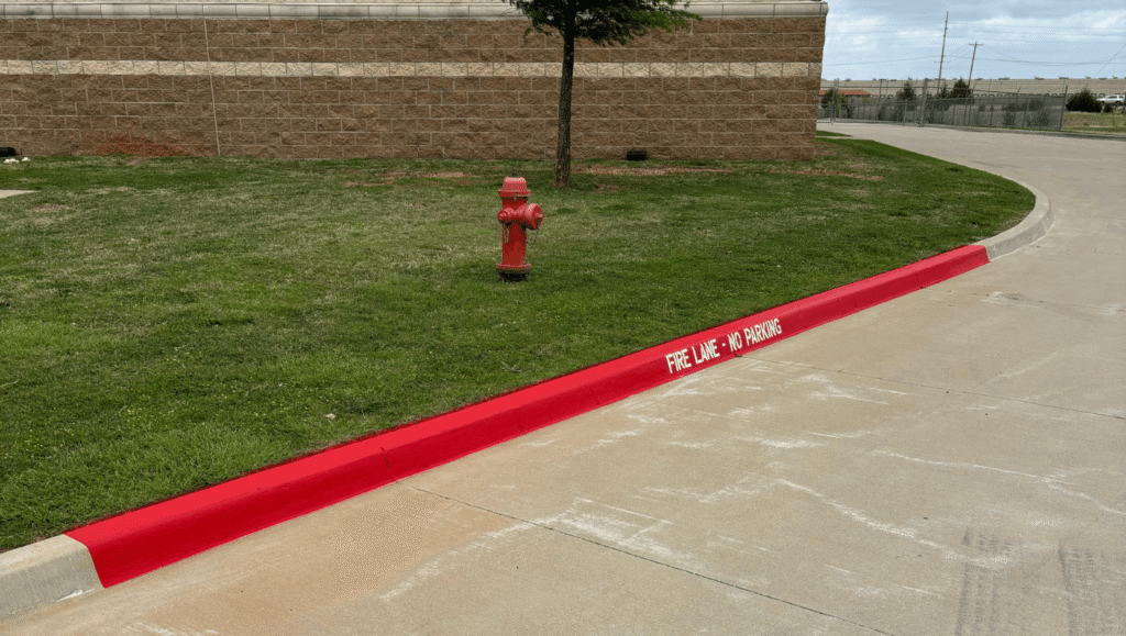 line striping, for statewide service center in oklahoma city, ok - image 2
