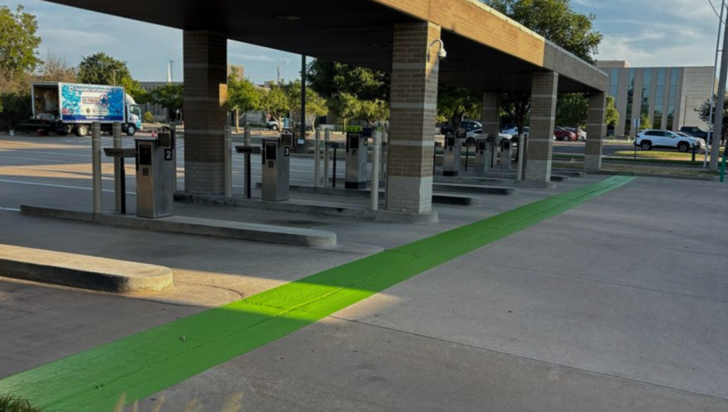 Line Striping Service for Citizens Bank in Edmond, OK