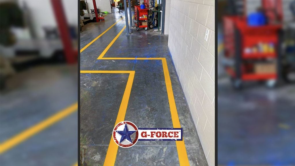 new warehouse markings