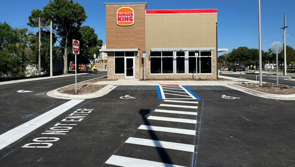parking lot marking in Titusville, FL