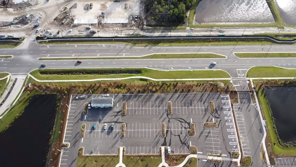 parking lot painting in Daytona Beach, FL