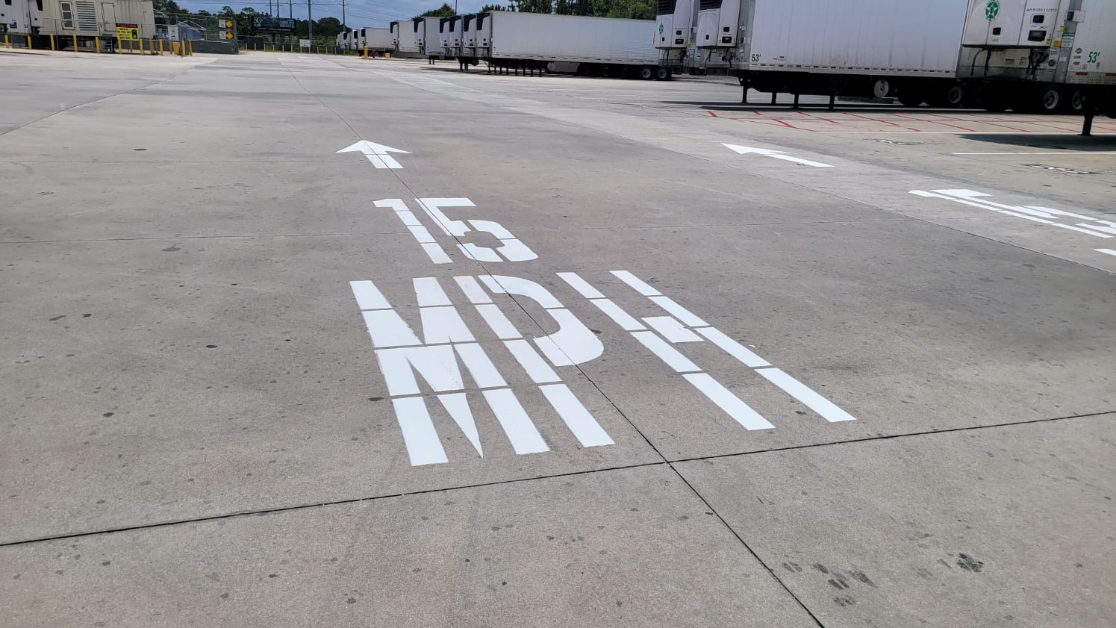 Line Striping for Distributor in Daytona Beach, FL