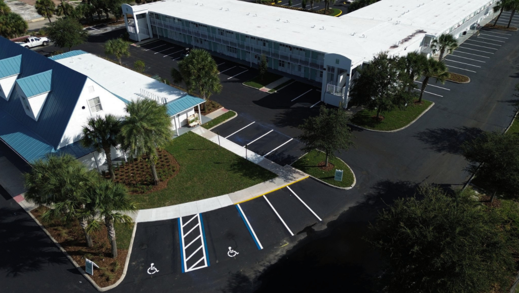 Line Striping Markings for Legent's Development Site in Melbourne, FL