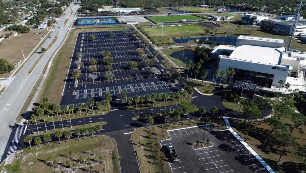 Line Striping Painting for Doug Connor Inc in Melbourne, FL