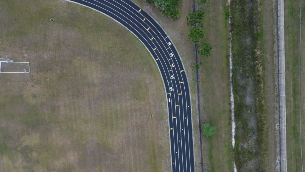 Line Striping Painting for Wedgefield School in Orlando, FL