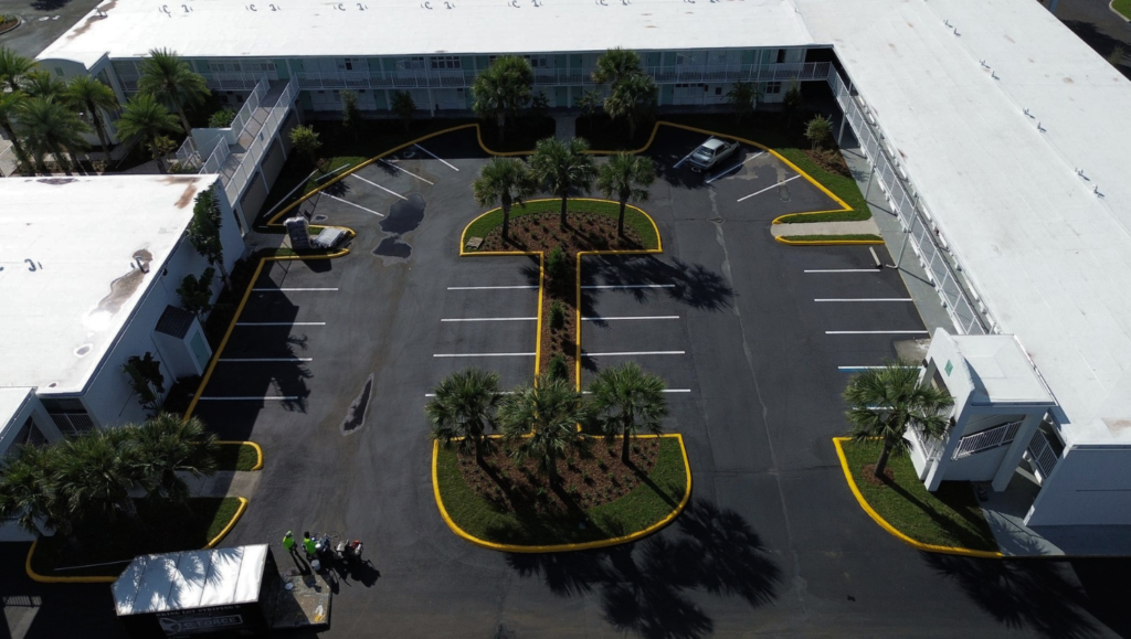 Line Striping Work for Legent's Development Site in Melbourne, FL