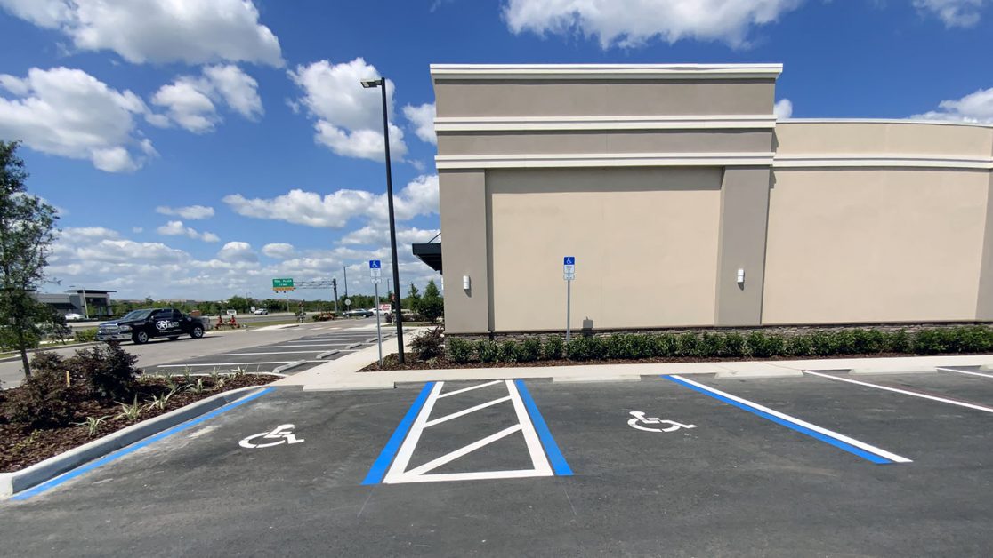 Commercial Parking Lot Striping Project image