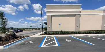 Image of Commercial Parking Lot Striping Project