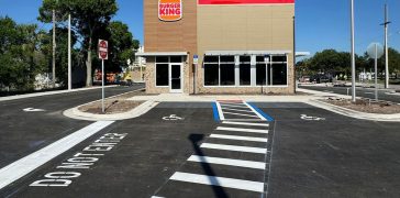 Image of Line Striping for Burger King in Titusville, FL