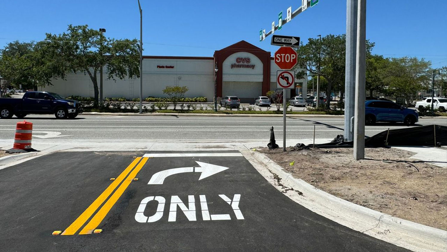 parking lot sign installation in Titusville, FL