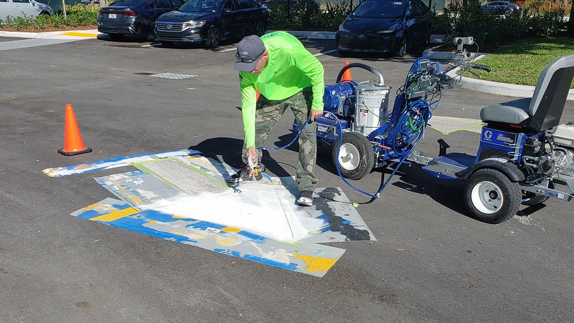 Chipotle Parking Lot Striping Project