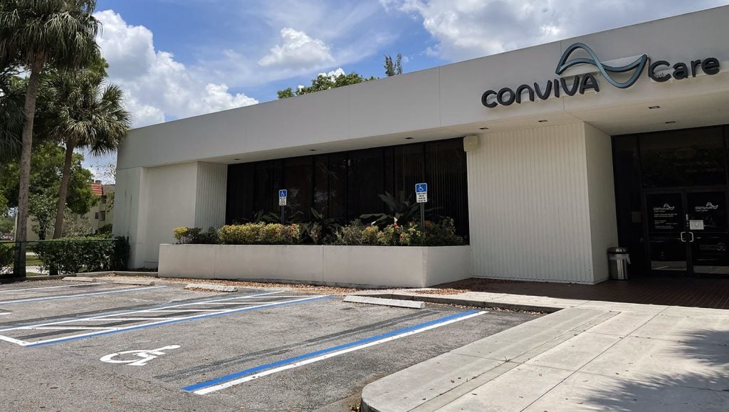 newly striped ADA accessible parking stalls
