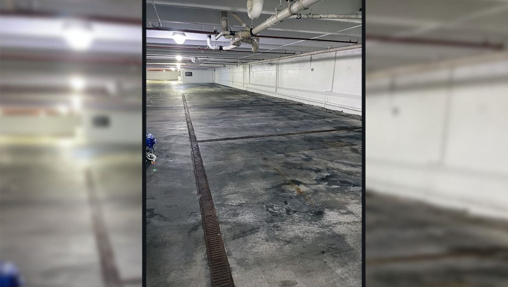 new parking garage stalls