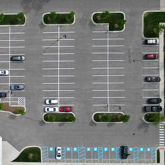 line striping aerial