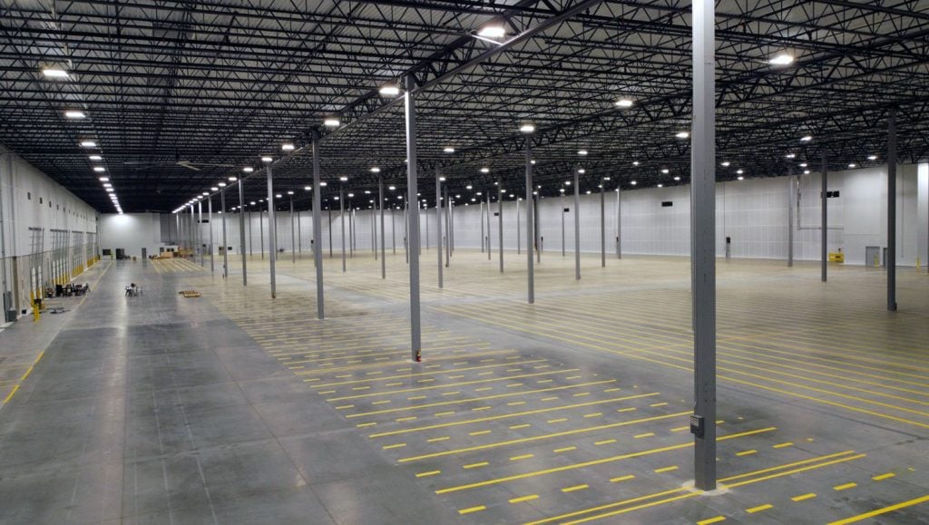 new warehouse layout for acadian crossing