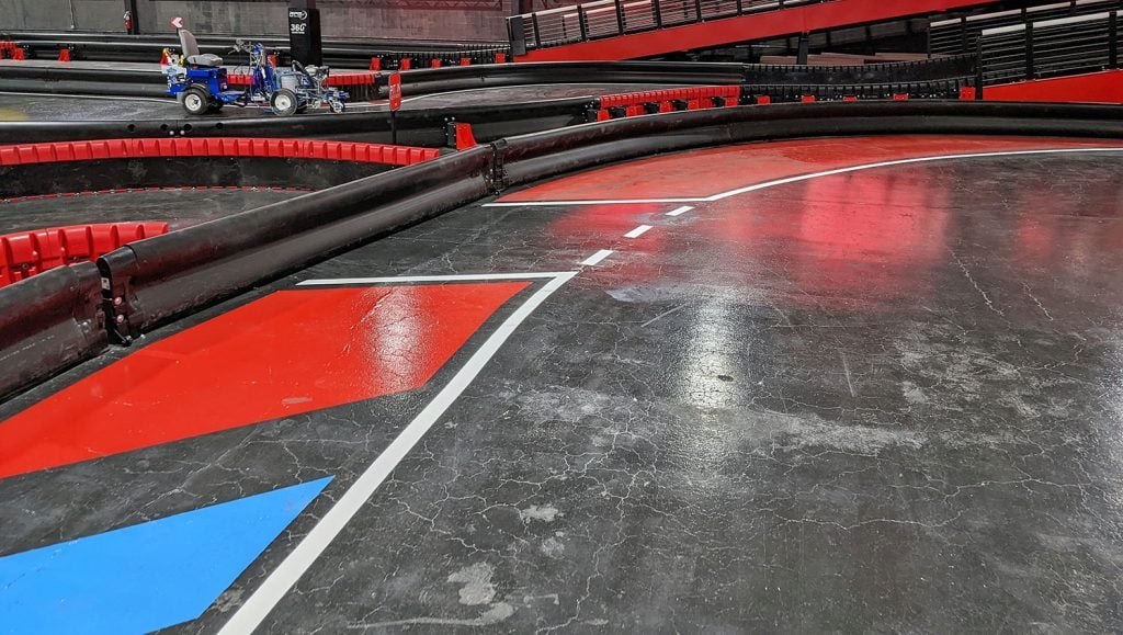 indoor raceway striping