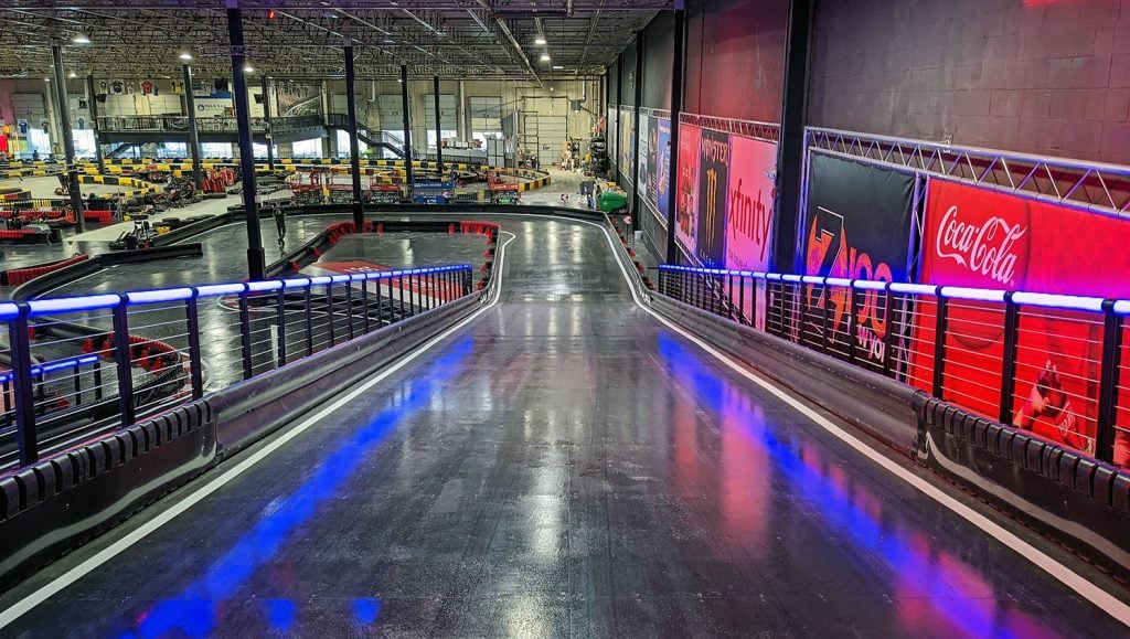line markings for indoor raceway