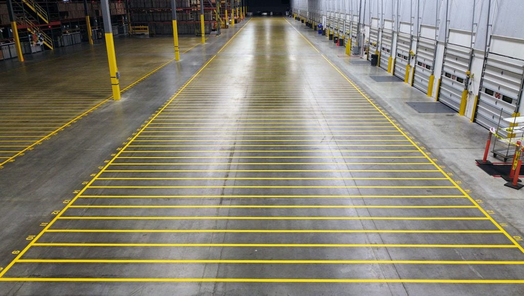 new warehouse markings at scholastic book fair warehouse in easton, pa