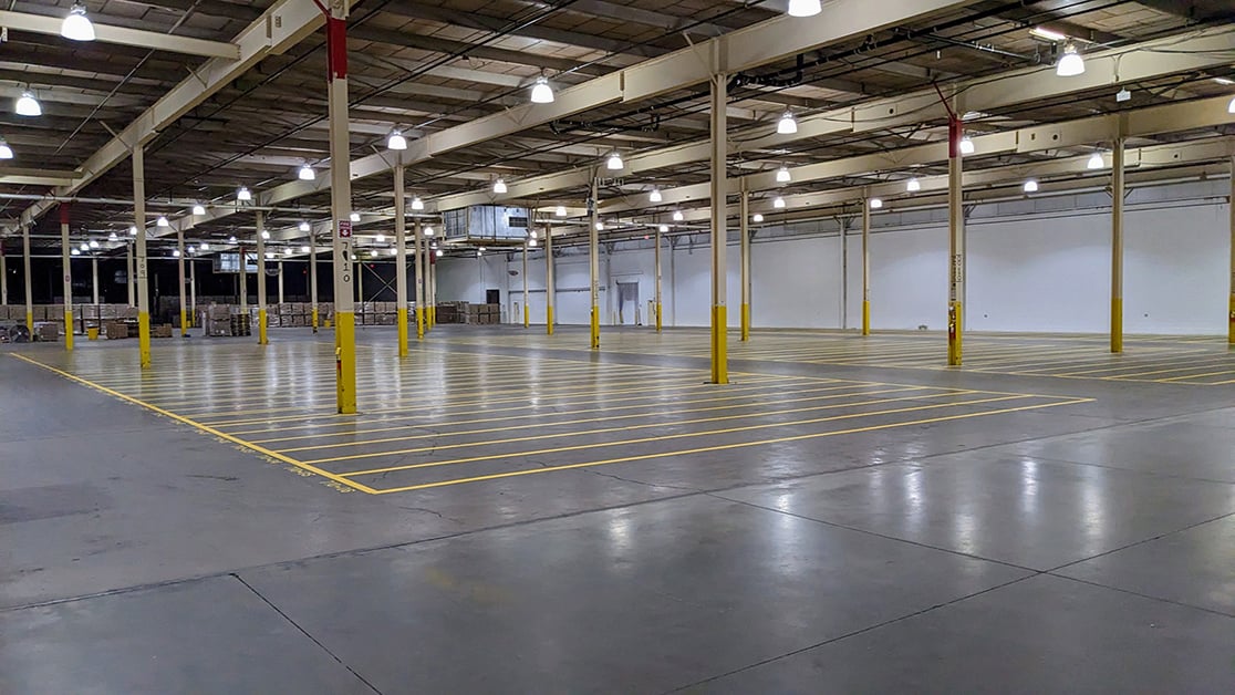 Candy Warehouse Striping Project